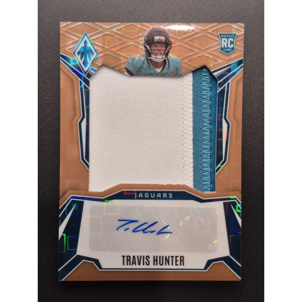 2025 Panini Phoenix Rookie Patch Auto Travis Hunter Bronze Pandora #RPS-THR /199